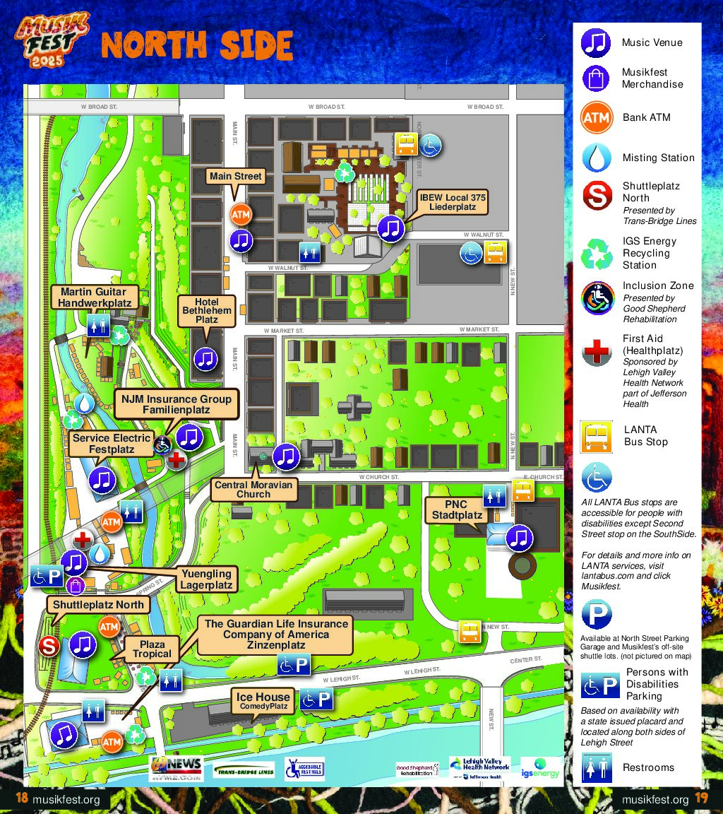 MusikFest 2025 Northside Map