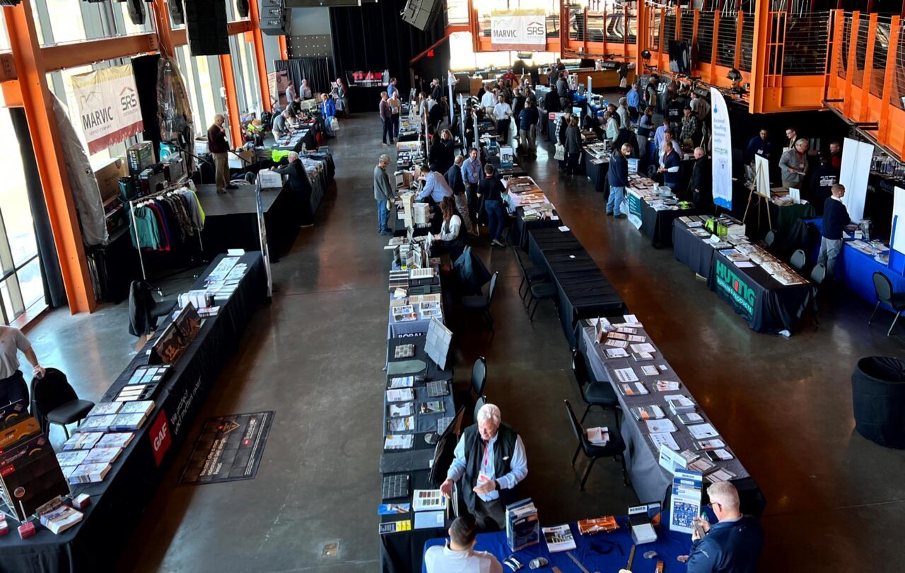 Photo of the Musikfest Cafe set up for a corporate event