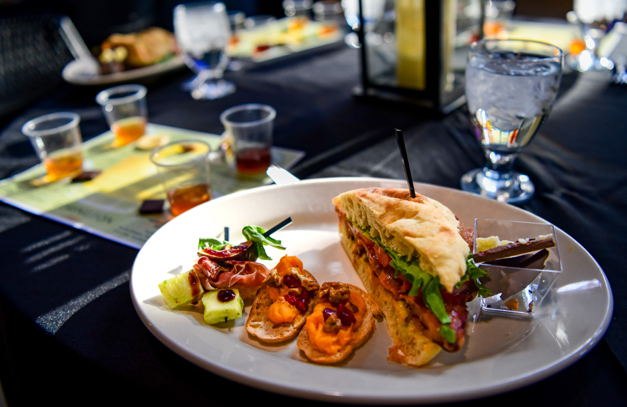 Photo of a sampling of food and drinks that were available at last year's event