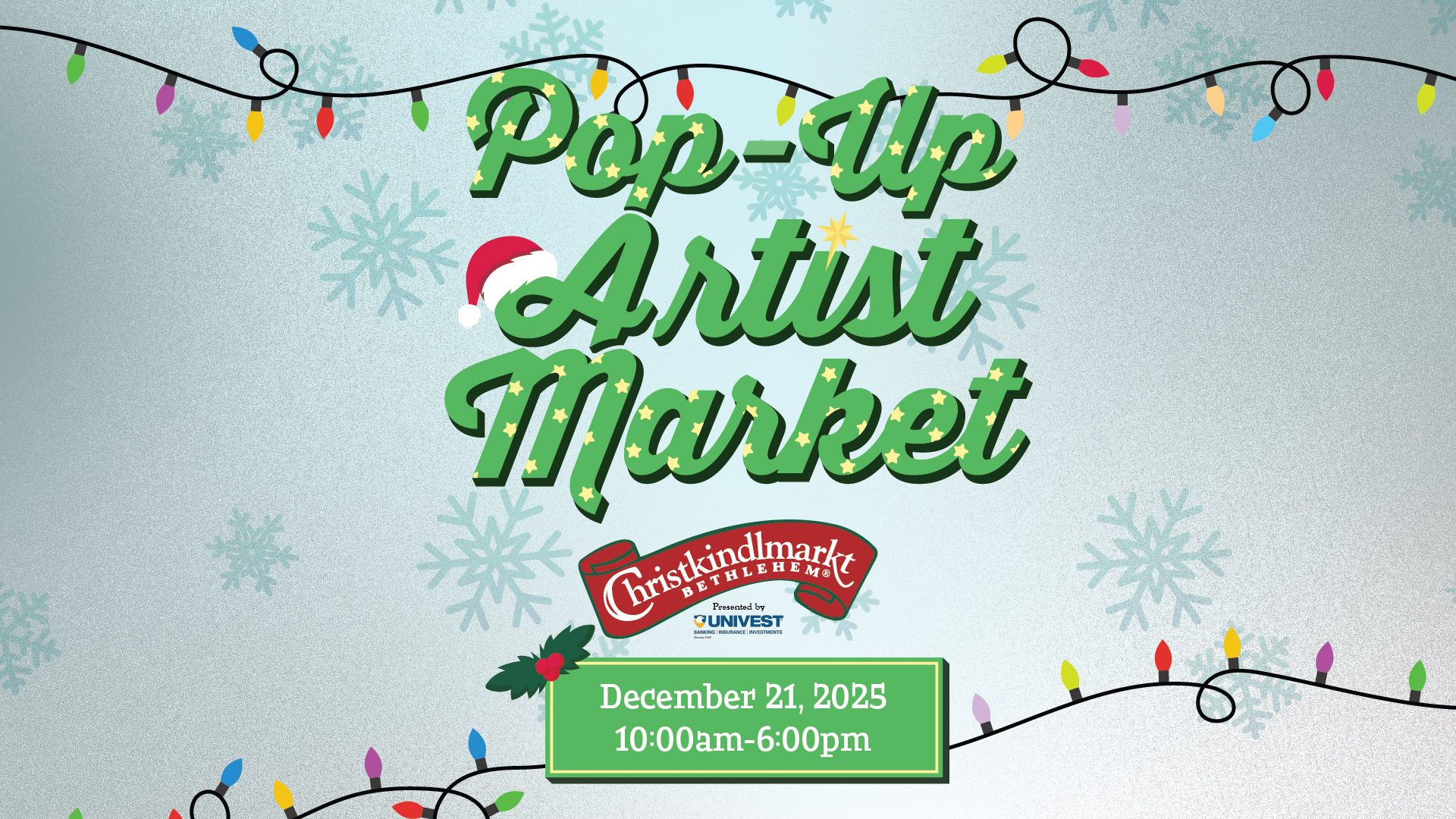 Pop Up Artist Market Christkindlmarkt