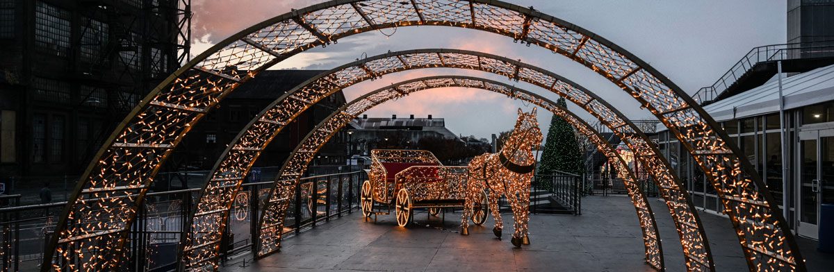 Photo of new Christkindlmarkt decor