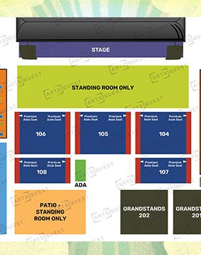 Graphic of seating chart