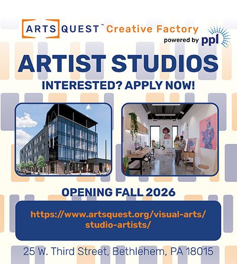 ArtsQuest Creative Factory powered by PPL Artist Studios Interested? Apply Now Opening Fall 2026