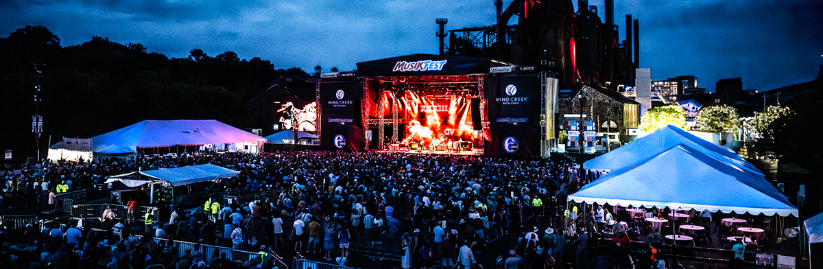 photo of the Wind Creek Steel Stage