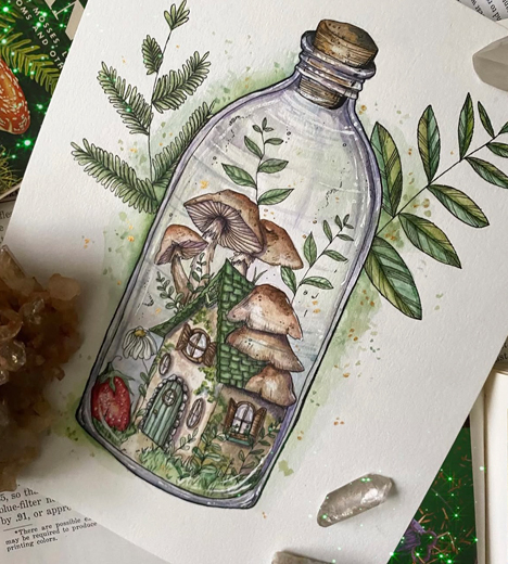 whimsical-watercolor-camp