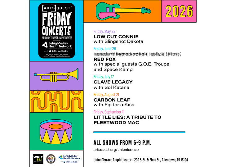 ArtsQuest Brings Back Free Summer Concert Series to Union Terrace Amphitheater