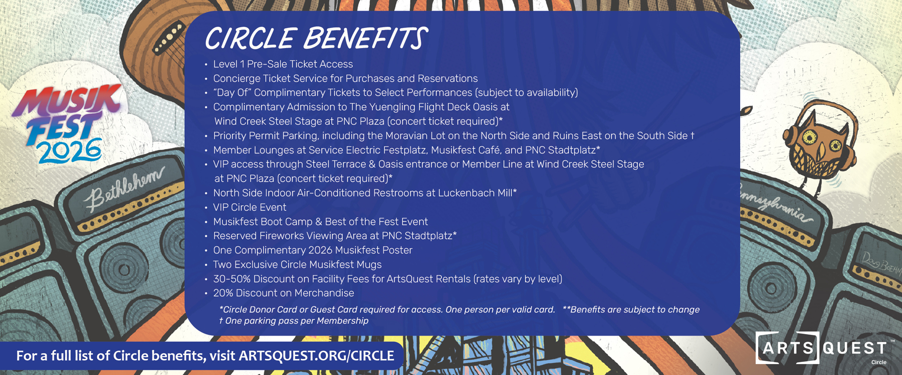 2026 Musikfest Benefits