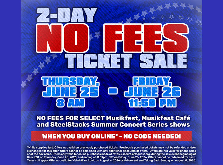 2-DAY NO FEES TICKET SALE