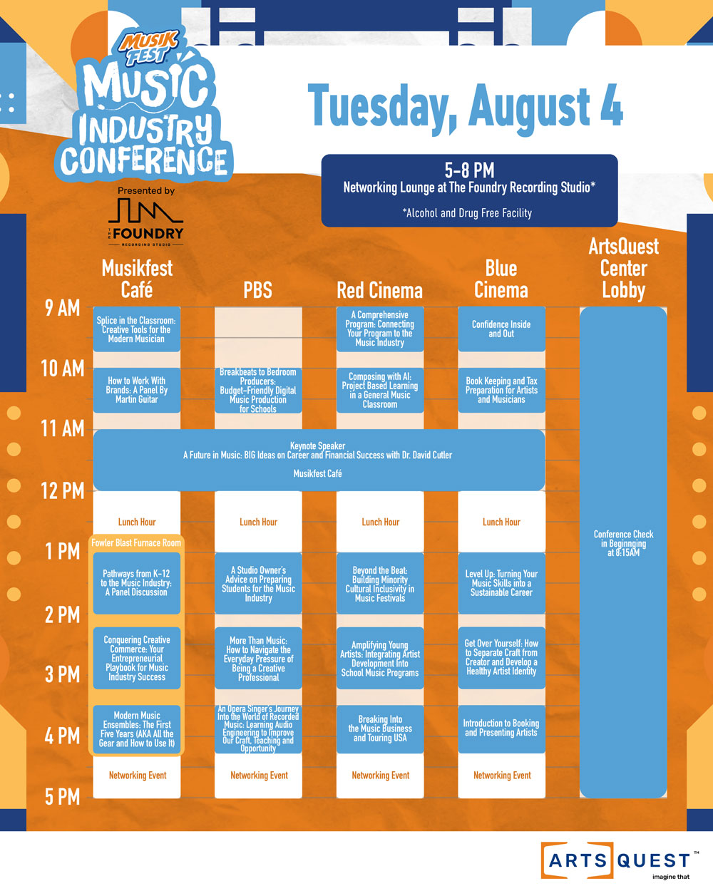 Graphic Tuesday, August 4 Schedule Click to download PDF