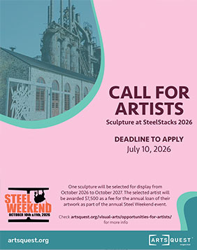 Sculpture at SteelStacks 2026 Call for art