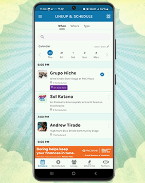Musikfest App Android screenshot