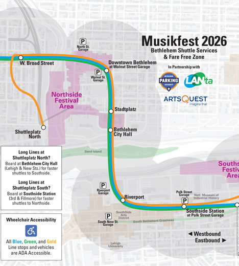 Musikfest 2026 Lanta map
