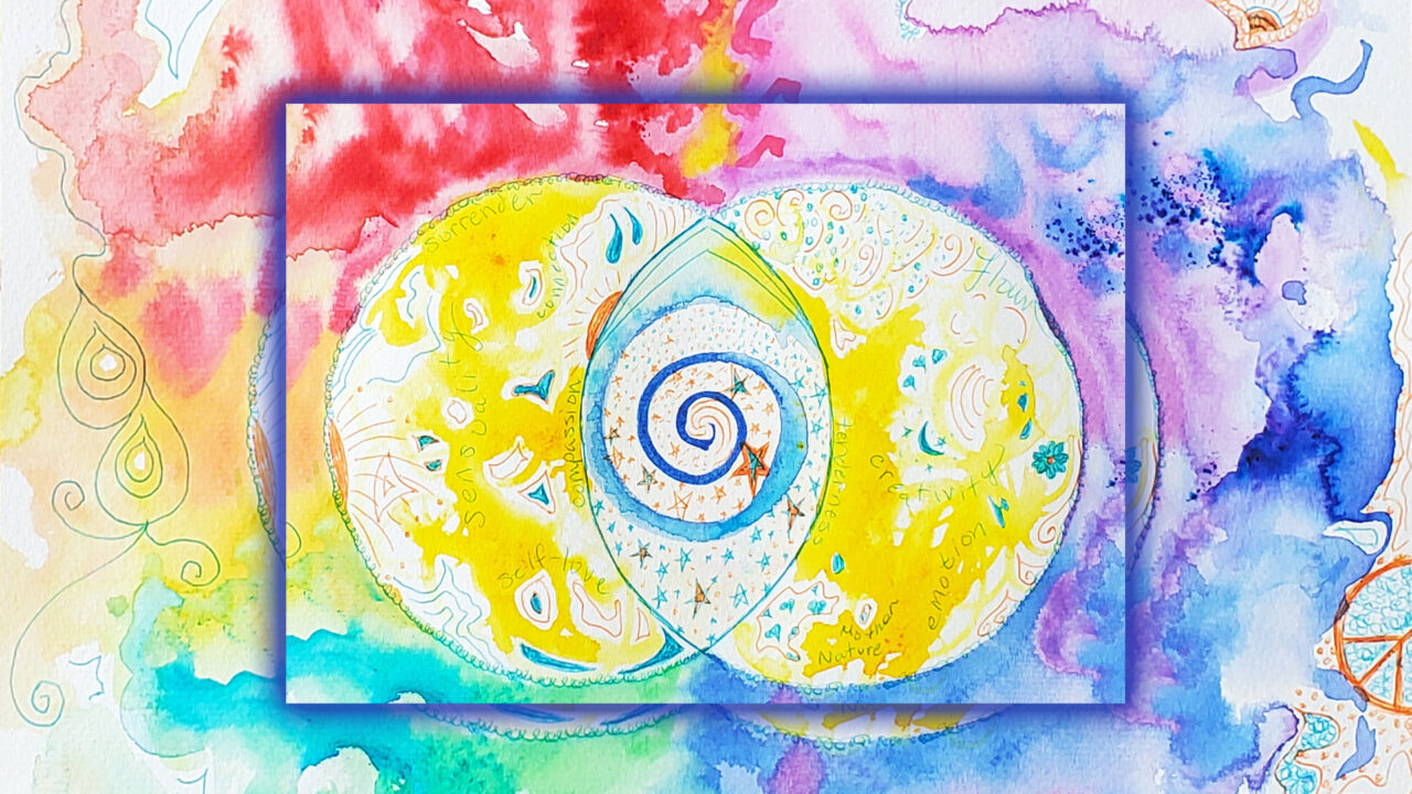 Sacred Symbol Water Doodling