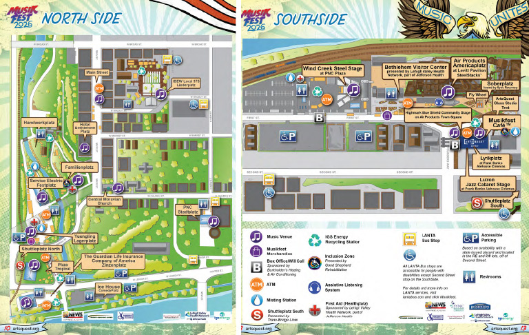 Musikfest Map