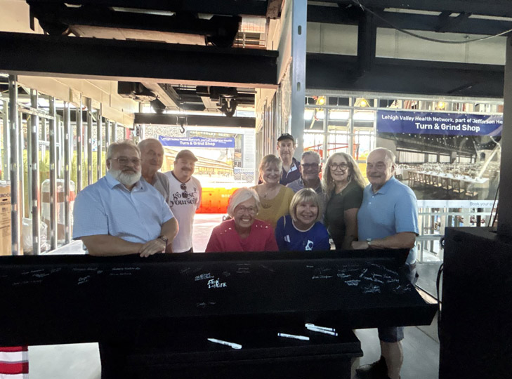 The Lehigh Valley Health Network part of Jefferson Health Turn & Grind Shop Beam Signing Event
