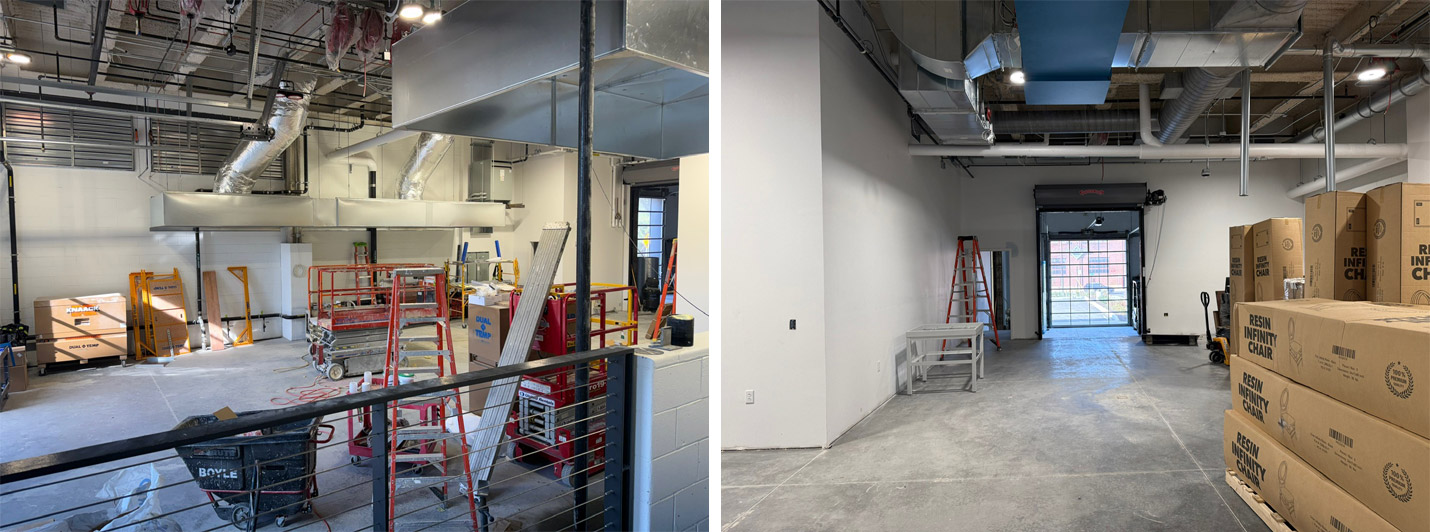 Glass studio and makerspace